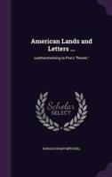 American Lands and Letters ...