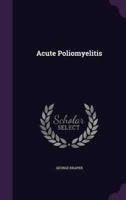 Acute Poliomyelitis