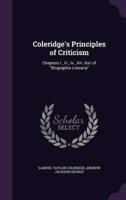 Coleridge's Principles of Criticism