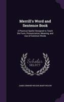 Merrill's Word and Sentence Book