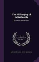 The Philosophy of Individuality