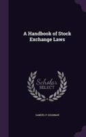 A Handbook of Stock Exchange Laws