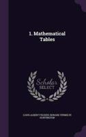 1. Mathematical Tables