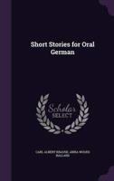 Short Stories for Oral German