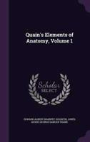 Quain's Elements of Anatomy, Volume 1