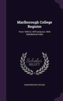 Marlborough College Register