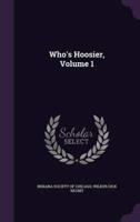 Who's Hoosier, Volume 1