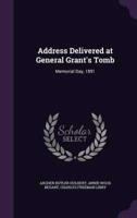 Address Delivered at General Grant's Tomb