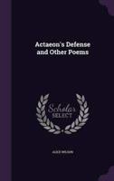 Actaeon's Defense and Other Poems