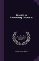 Lessons in Elementary Grammar