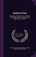 Goethes Prosa