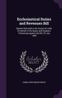 Ecclesiastical Duties and Revenues Bill