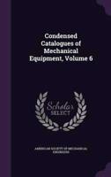 Condensed Catalogues of Mechanical Equipment, Volume 6