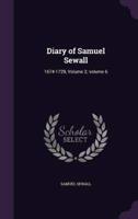 Diary of Samuel Sewall