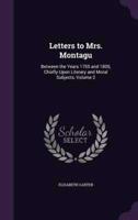 Letters to Mrs. Montagu