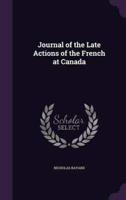 Journal of the Late Actions of the French at Canada