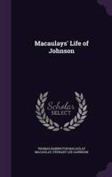 Macaulays' Life of Johnson