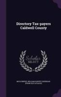 Directory Tax-Payers Caldwell County