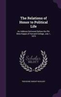 The Relations of Honor to Political Life