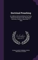 Doctrinal Preaching