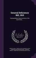 General Deficiency Bill, 1915