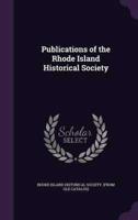 Publications of the Rhode Island Historical Society