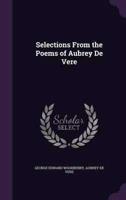 Selections From the Poems of Aubrey De Vere