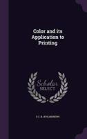 Color and Its Application to Printing