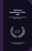 California Republicans, 1934-1953
