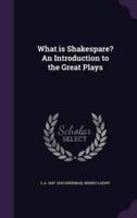 What Is Shakespare? An Introduction to the Great Plays