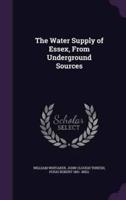 The Water Supply of Essex, From Underground Sources