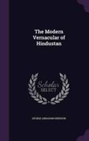 The Modern Vernacular of Hindustan