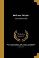 Address. Subject