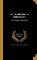 An Introduction to Ecclesiastes