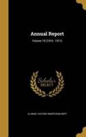 Annual Report; Volume 19 (1910 - 1911)