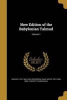 New Edition of the Babylonian Talmud; Volume 1