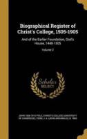 Biographical Register of Christ's College, 1505-1905