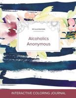 Adult Coloring Journal: Alcoholics Anonymous (Pet Illustrations, Nautical Floral)