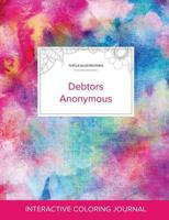 Adult Coloring Journal: Debtors Anonymous (Turtle Illustrations, Rainbow Canvas)