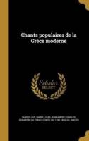 Chants Populaires De La Grèce Moderne