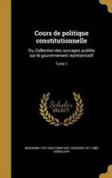 Cours De Politique Constitutionnelle