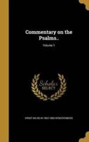 Commentary on the Psalms..; Volume 1