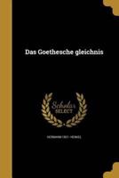 Das Goethesche Gleichnis