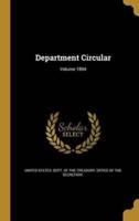 Department Circular; Volume 1894