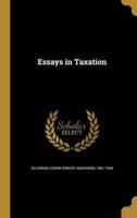 Essays in Taxation