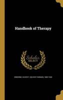 Handbook of Therapy