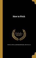 How to Pitch