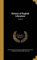 History of English Literature; Volume 4