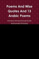 Poems And Wise Quotes And 13 Arabic Poems