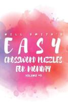 Will Smith Easy Crossword Puzzles For Monday - Volume 3